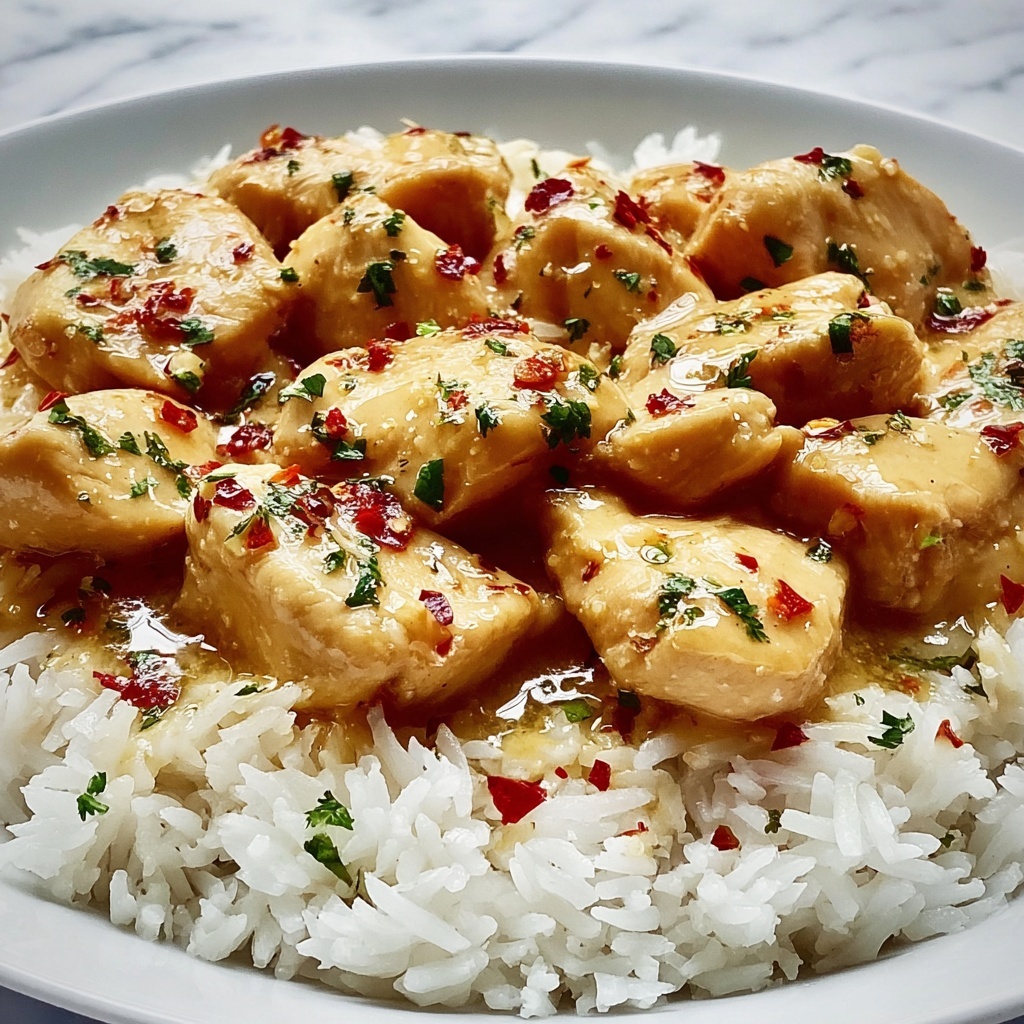 Chicken Scampi with Creamy Garlic Parmesan Rice Recipe - Recipe Image