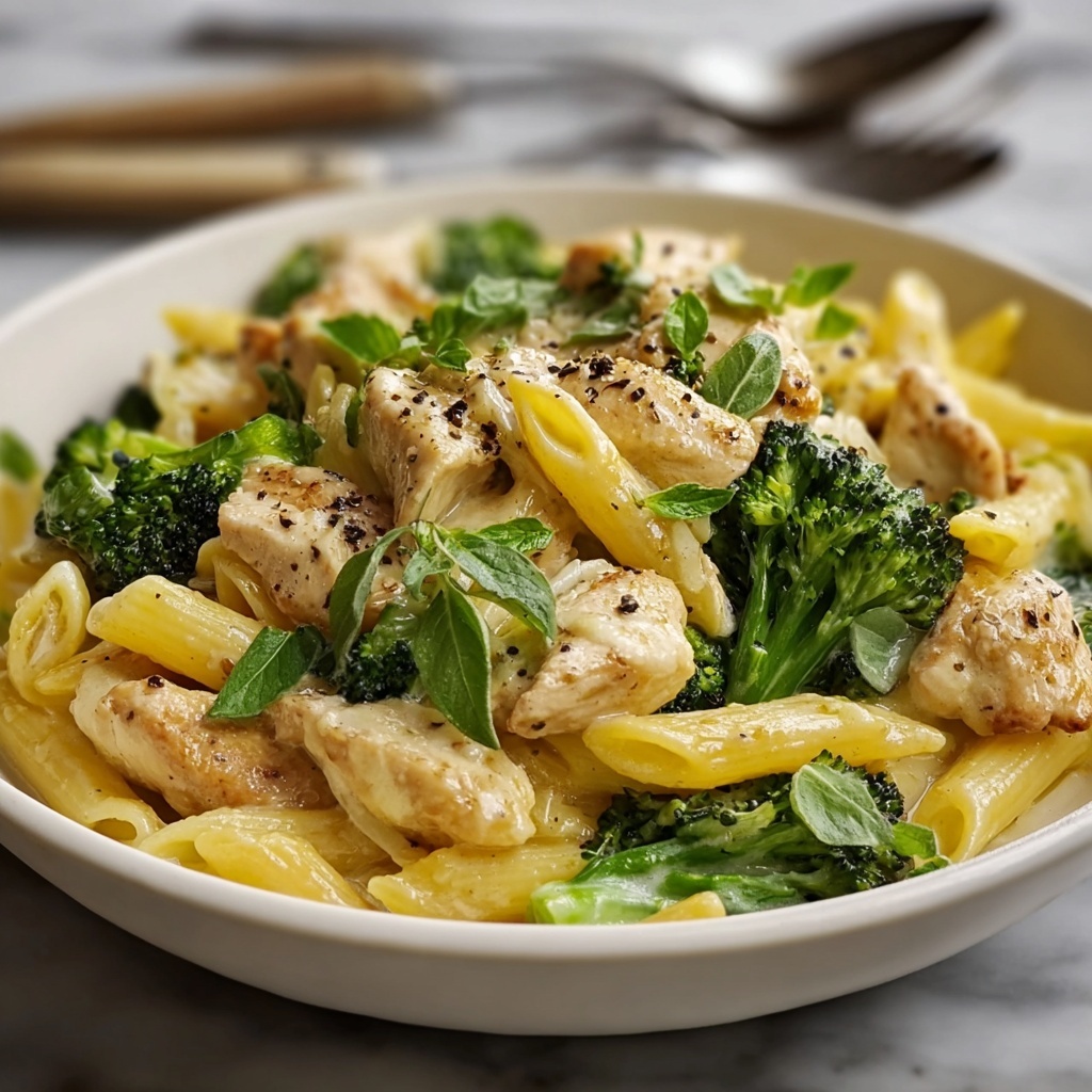 Creamy Broccoli and Chicken Penne Recipe - Recipe Image