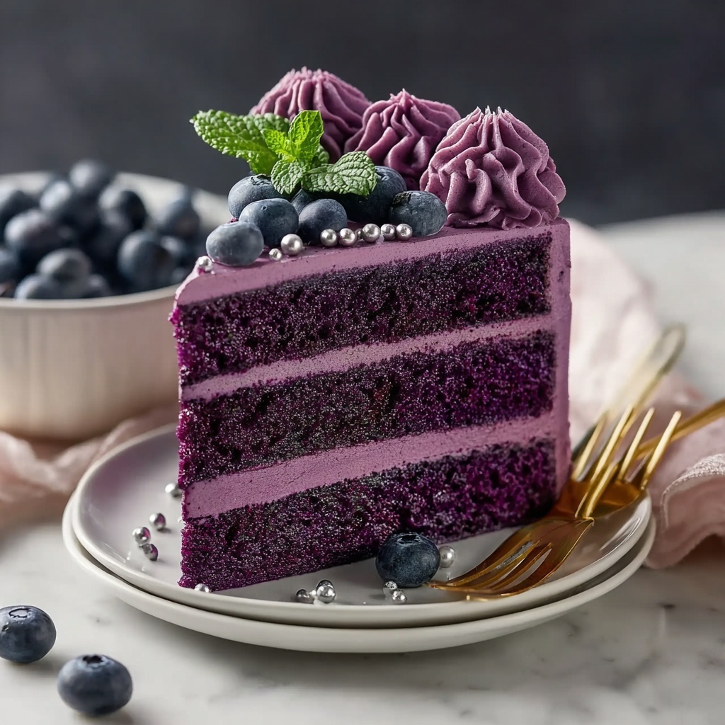 Purple Velvet Cake Recipe - Recipe Image
