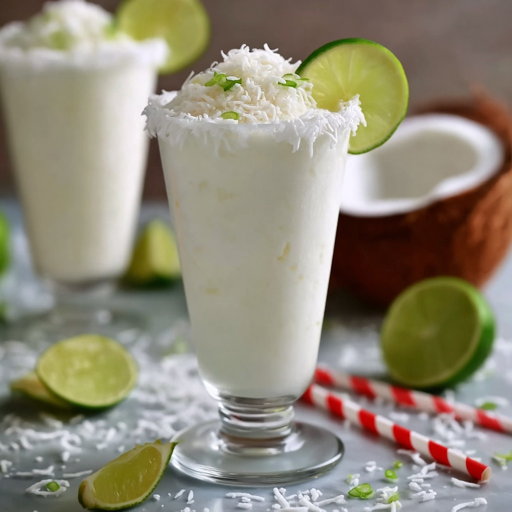 Coconut Lime Frozen Margaritas Recipe - Recipe Image