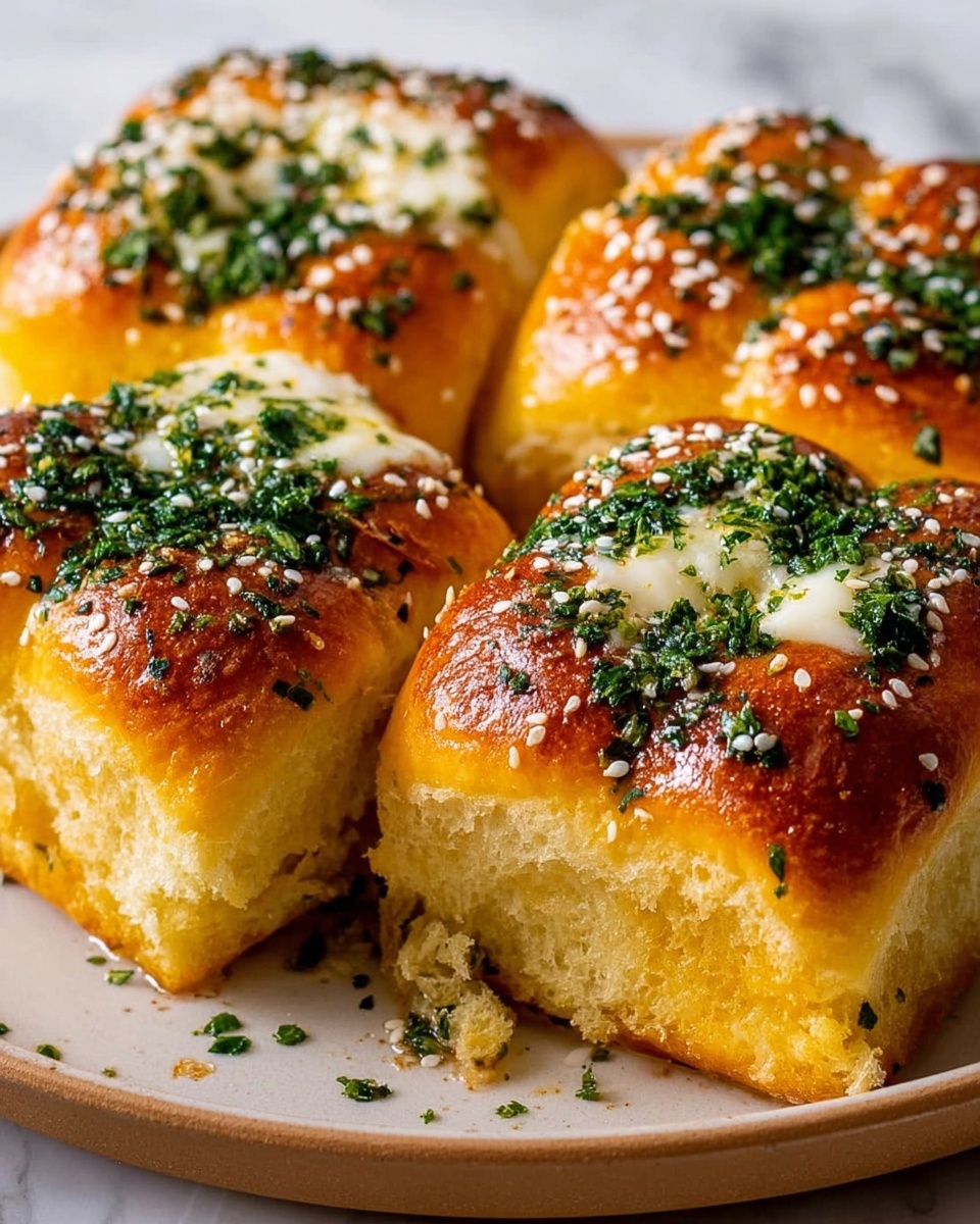 Korean Garlic Cheese Bread Recipe - Recipe Image