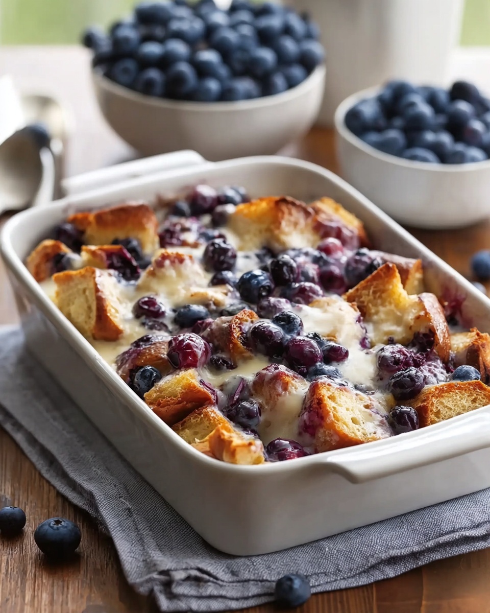 Blueberry French Toast Casserole Delight Recipe - Recipe Image