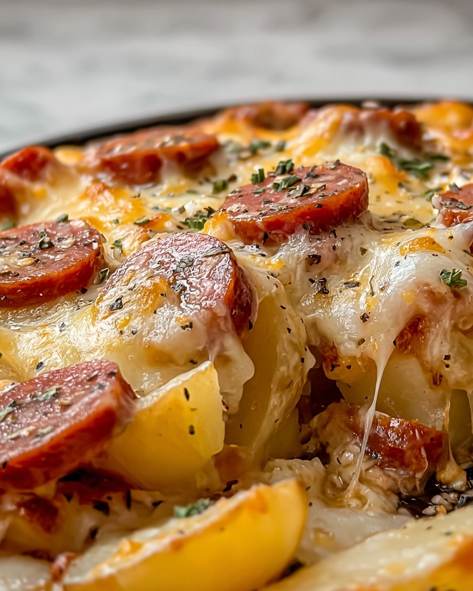 Creamy Sausage and Potato Bake Recipe - Recipe Image