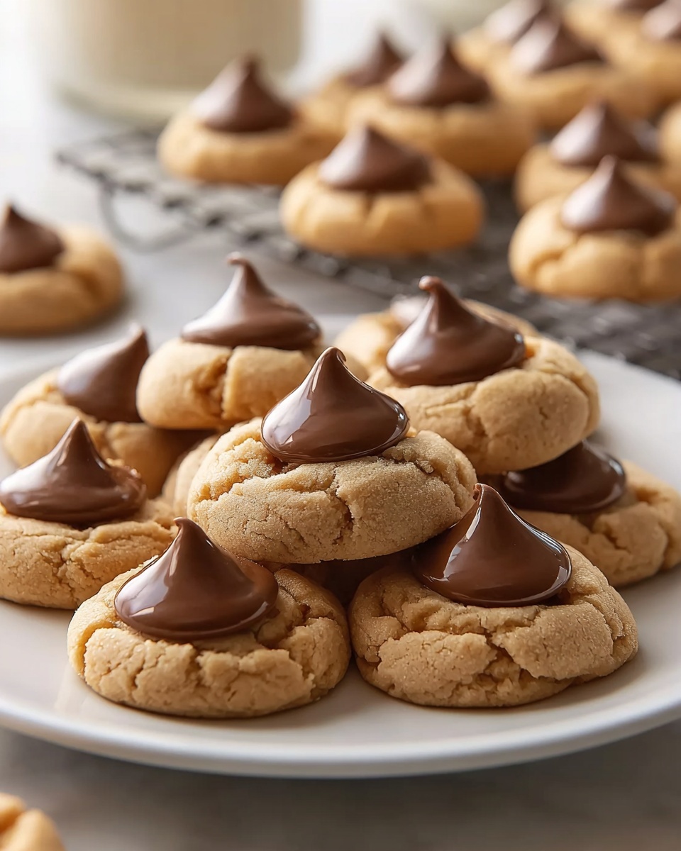 Homemade Peanut Butter Kiss Cookies Recipe - Recipe Image
