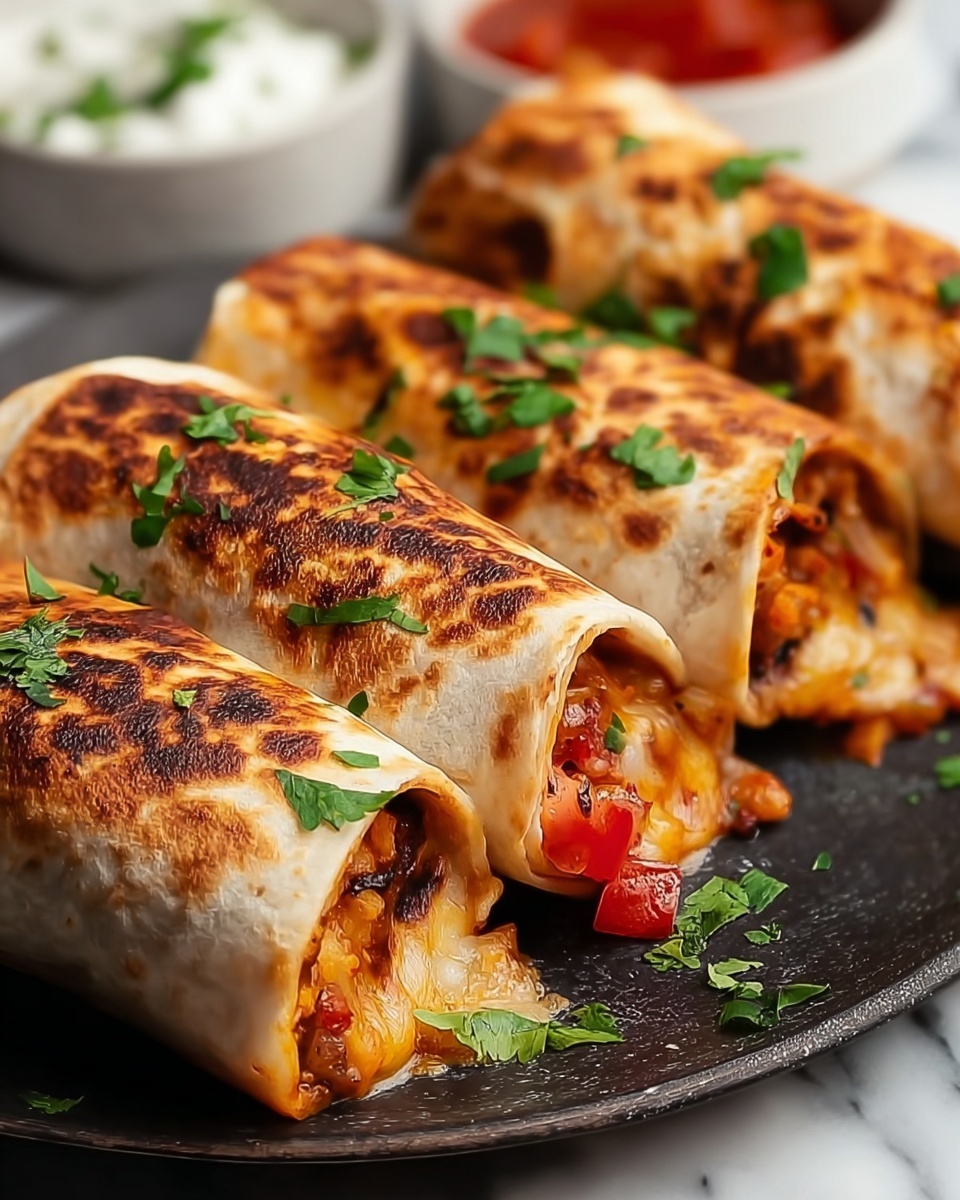 Baked Chicken Chimichangas: Easy and Delicious Recipe - Recipe Image