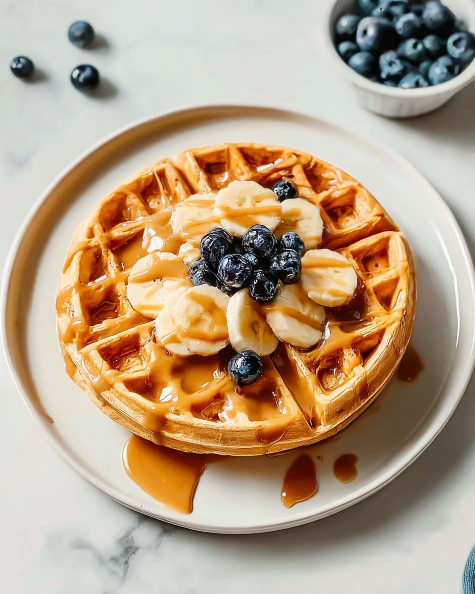 Peanut Butter Waffles Recipe - Recipe Image