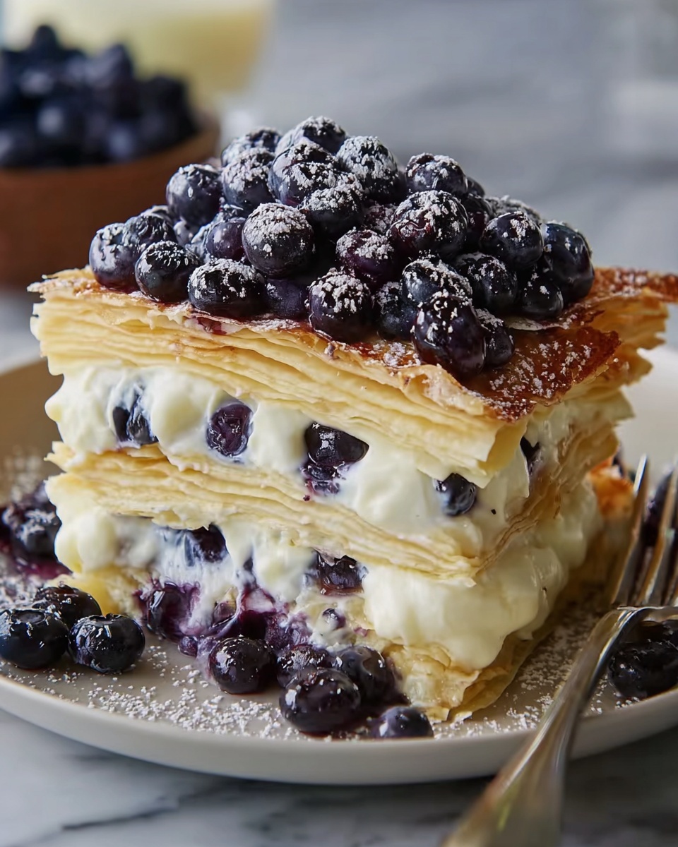 White Chocolate Blueberry Lasagna Recipe - Recipe Image