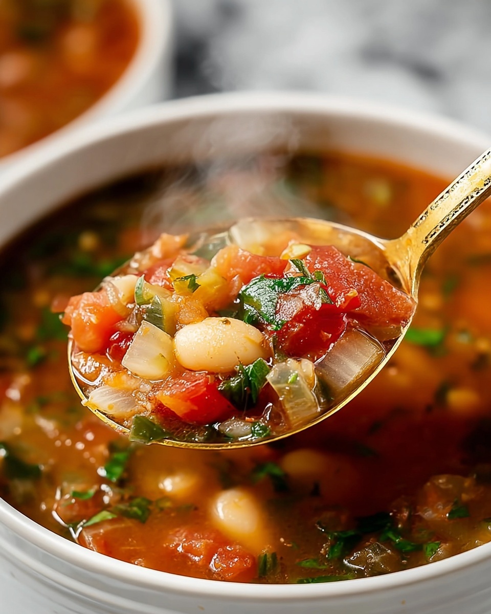 Hearty Vegetable Minestrone Soup Recipe - Recipe Image