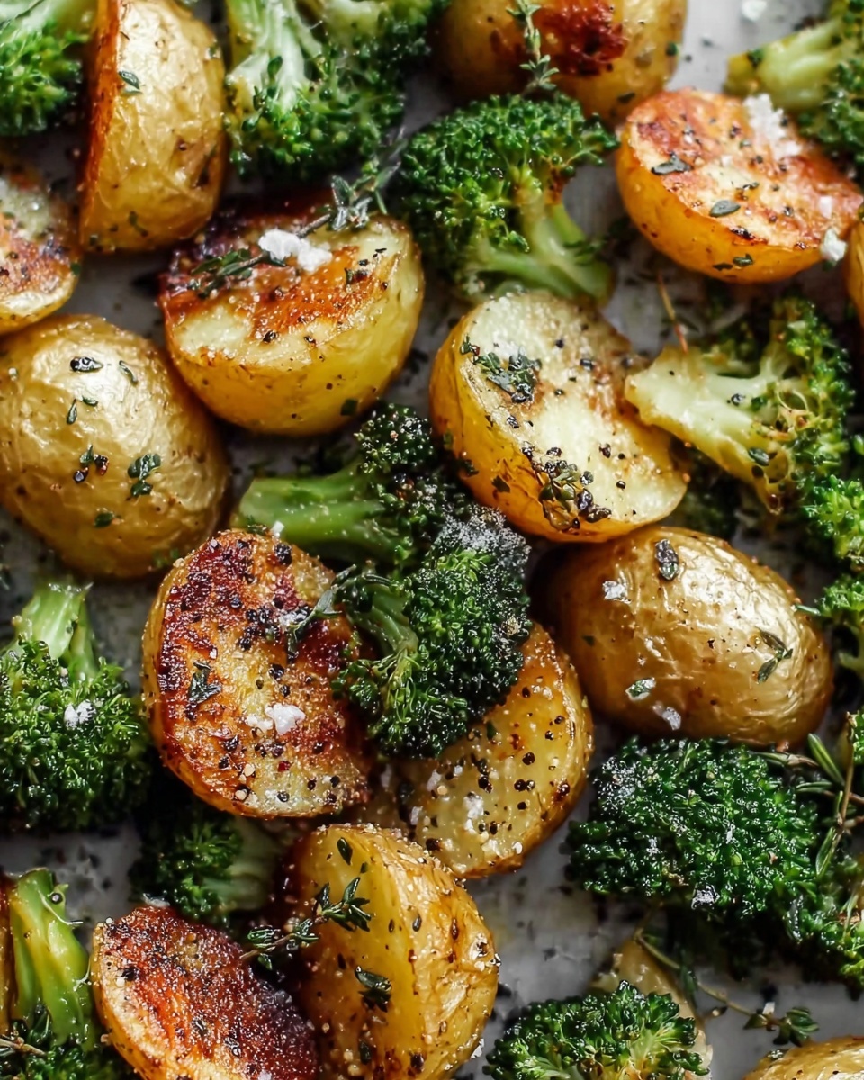 Roasted Parmesan Potatoes & Broccoli Recipe - Recipe Image