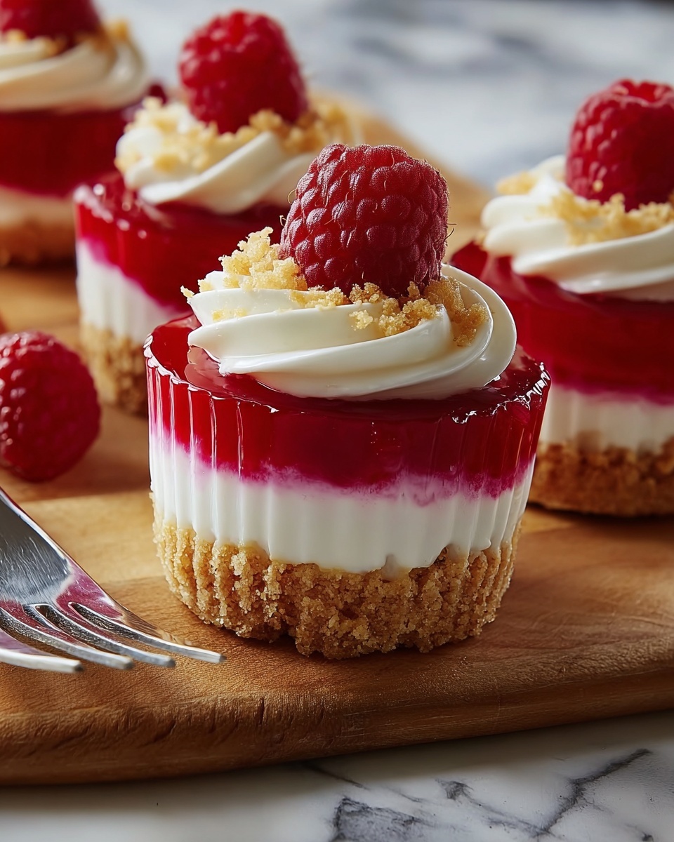 No Bake Lemon Raspberry Cheesecake Cups Recipe - Recipe Image