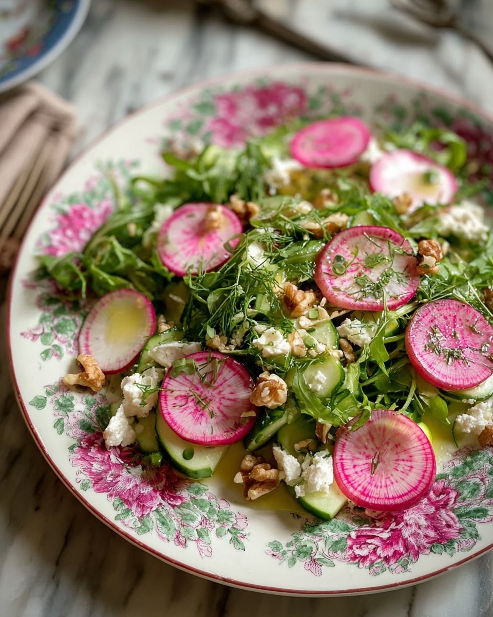 Herb and Radish Salad with Feta and Walnuts Recipe - Recipe Image