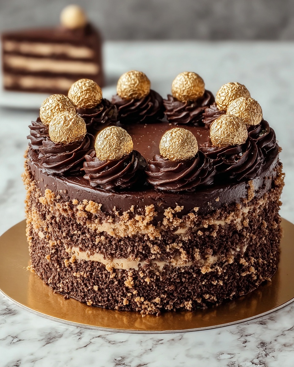 The BEST Ferrero Rocher Cake Recipe - Recipe Image