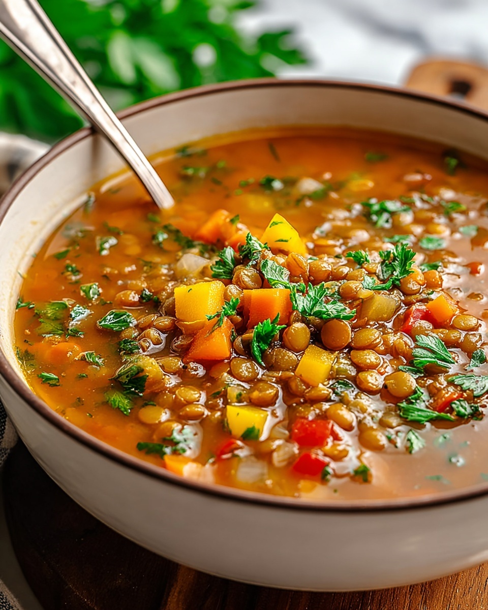 One Pot Turkey Lentil Soup Recipe - Recipe Image