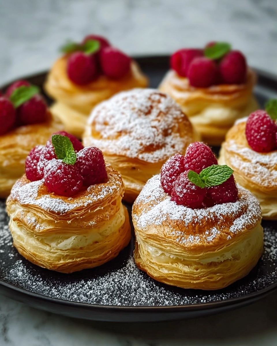 Choux Buns with Pistachio and Raspberry Filling Recipe - Recipe Image