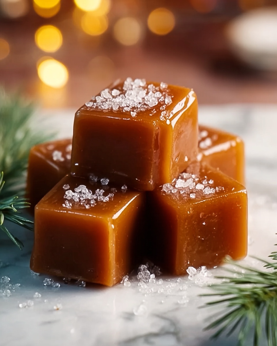 Homemade Christmas Caramels Recipe - Recipe Image