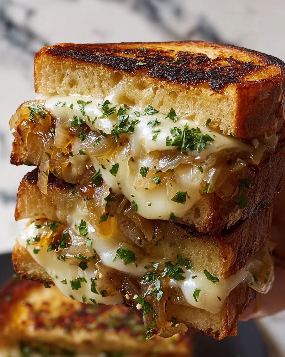 French Onion Grilled Cheese Recipe - Recipe Image