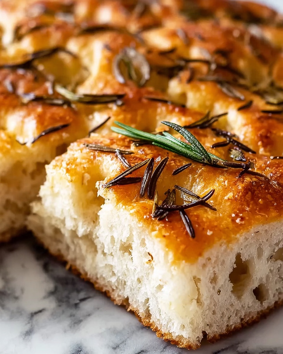 Rustic No-Knead Rosemary Garlic Bread Recipe - Recipe Image