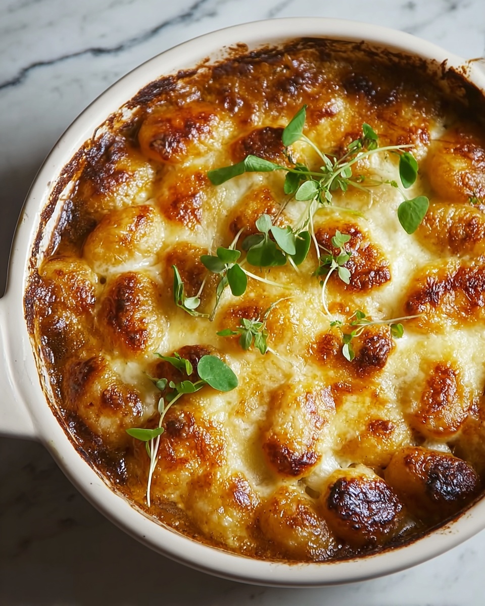 Baked French Onion Gnocchi Recipe - Recipe Image