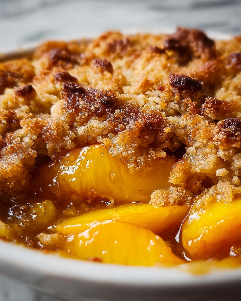 Old Time Oven Peach Cobbler Recipe - Recipe Image