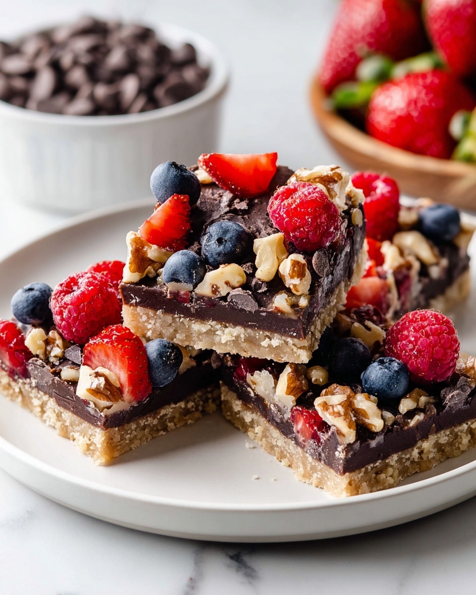 Chocolate Berry Bars Recipe - Recipe Image