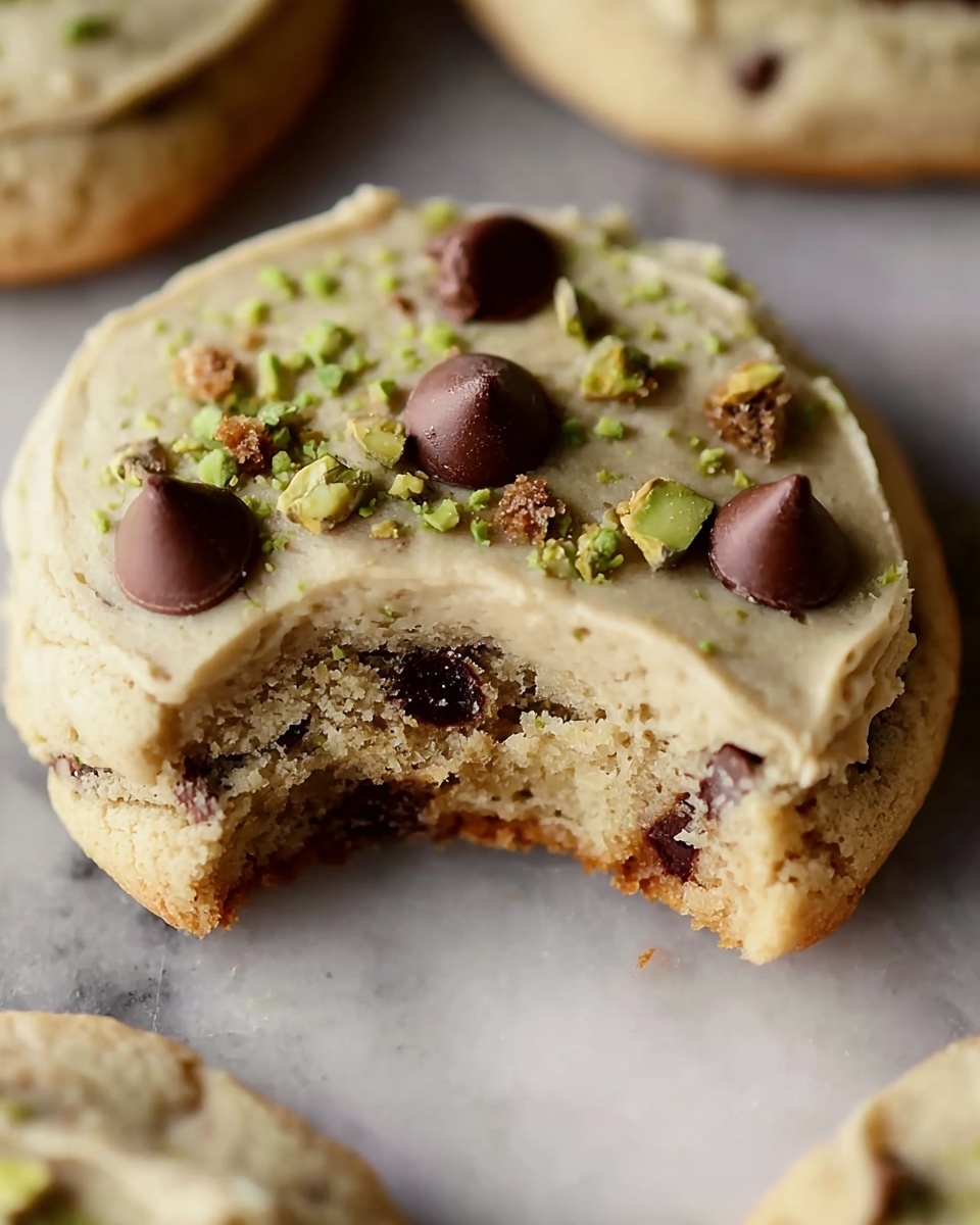 Pistachio Cream Chocolate Chip Cookies Recipe - Recipe Image
