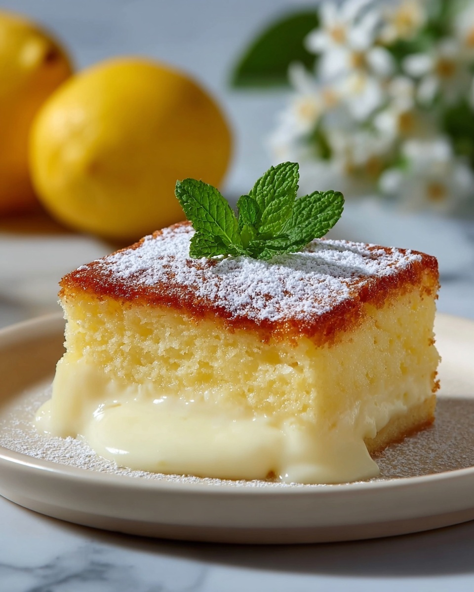 Lemon Custard Cake Recipe - Recipe Image