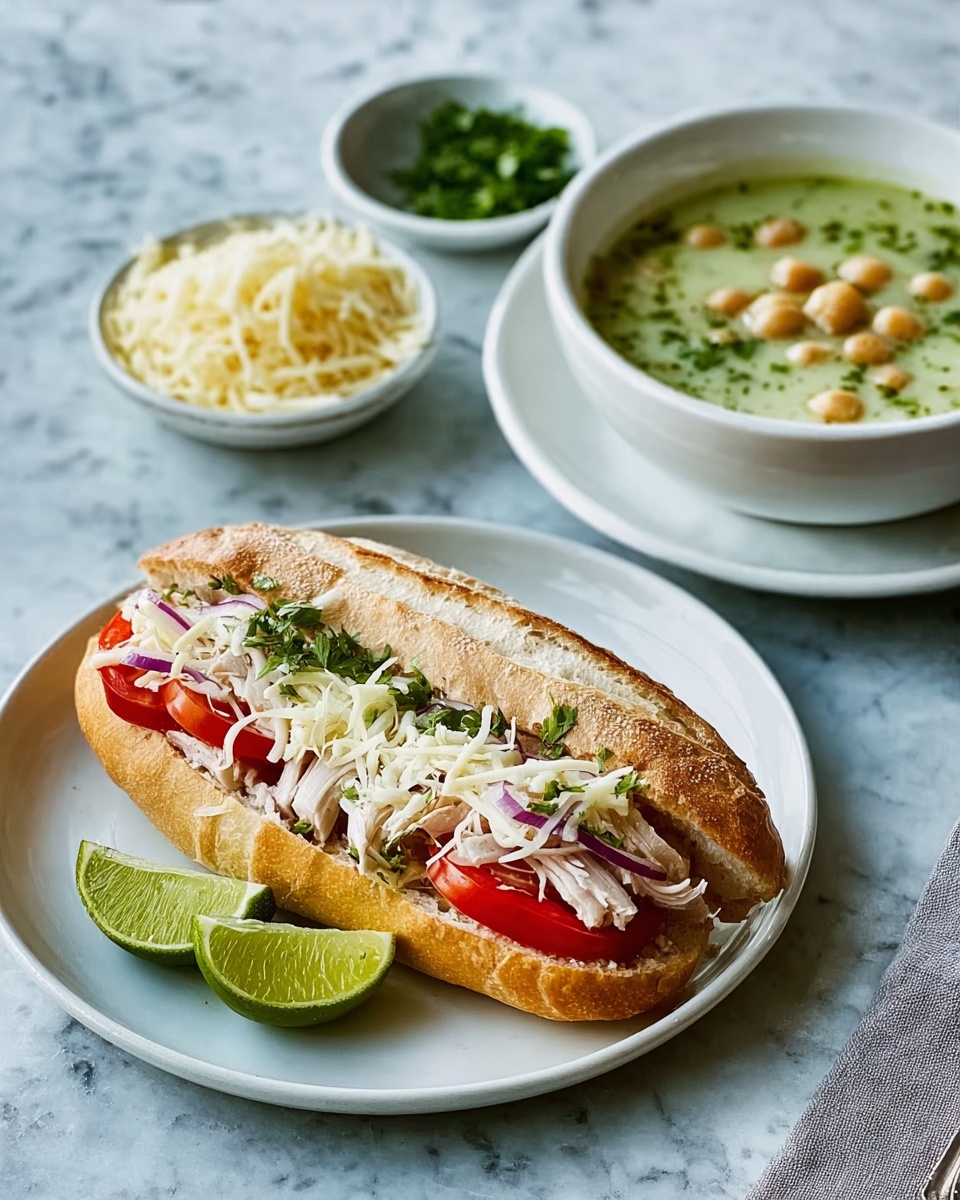 Panuozzo Sandwich with Roasted Red Peppers, Zucchini, and Melty Mozzarella Recipe - Recipe Image