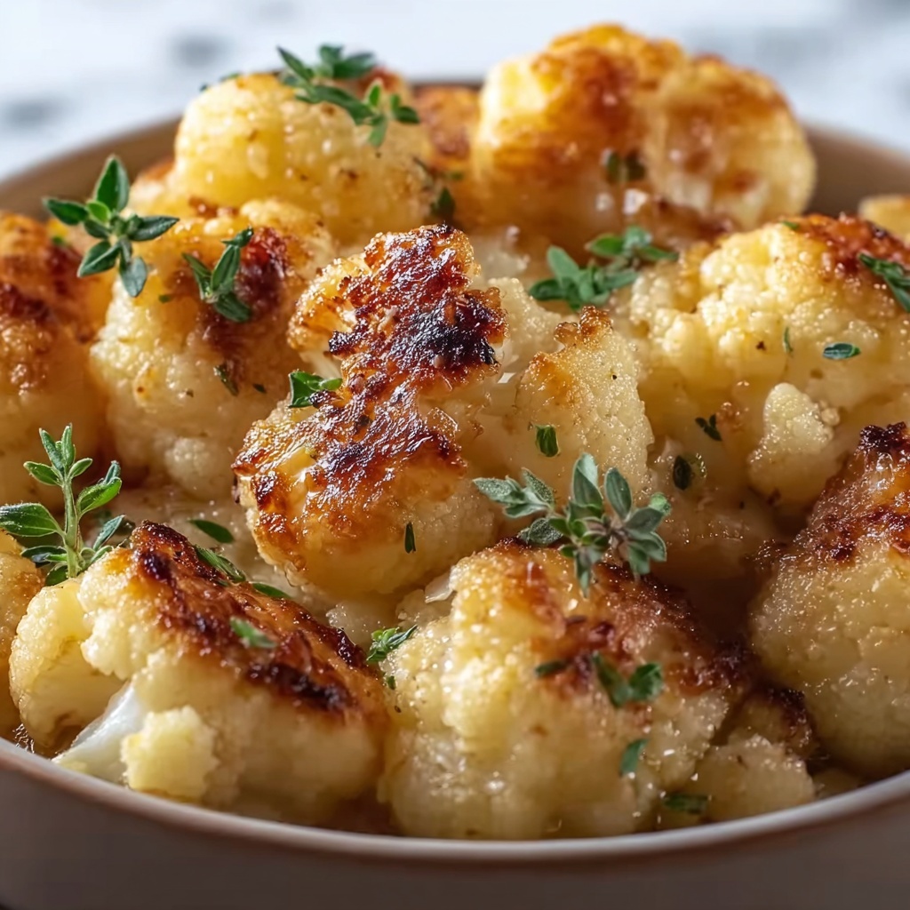 Baked Cauliflower with Garlic Powder and Paprika Recipe - Recipe Image