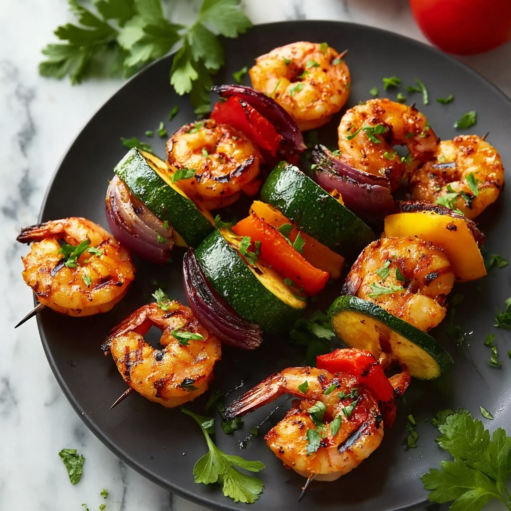 Spicy Shrimp and Veggie Skewers Recipe - Recipe Image