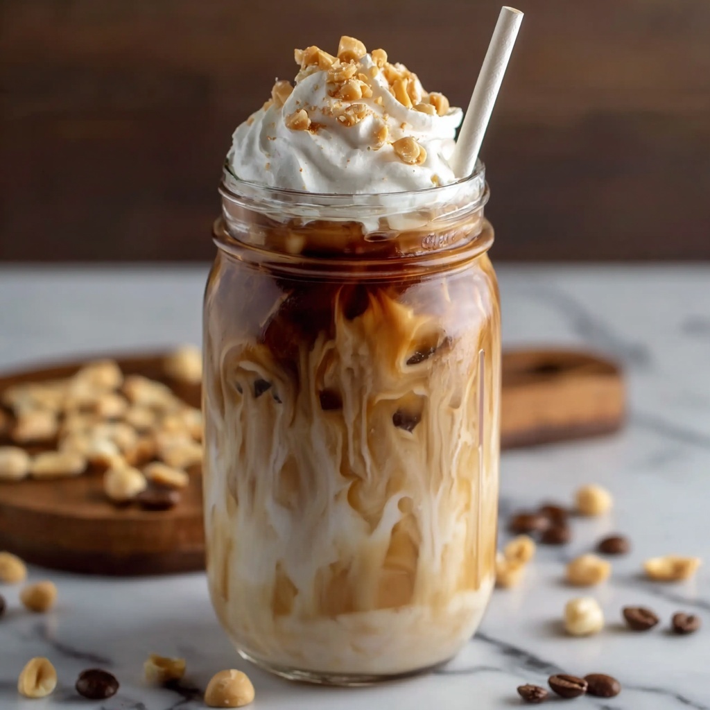 Caramel Iced Coffee with Hazelnut Syrup Recipe - Recipe Image