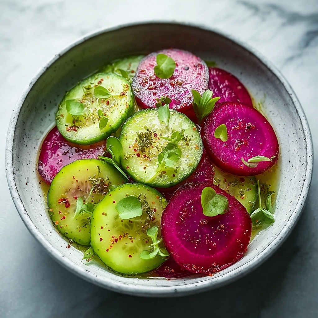 Crisp Cucumber and Beetroot Salad Recipe - Recipe Image