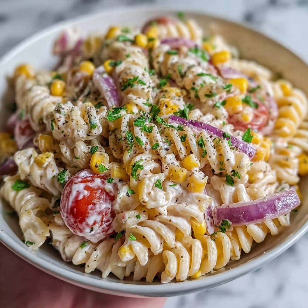 Mexican Street Corn Pasta Salad Recipe - Recipe Image
