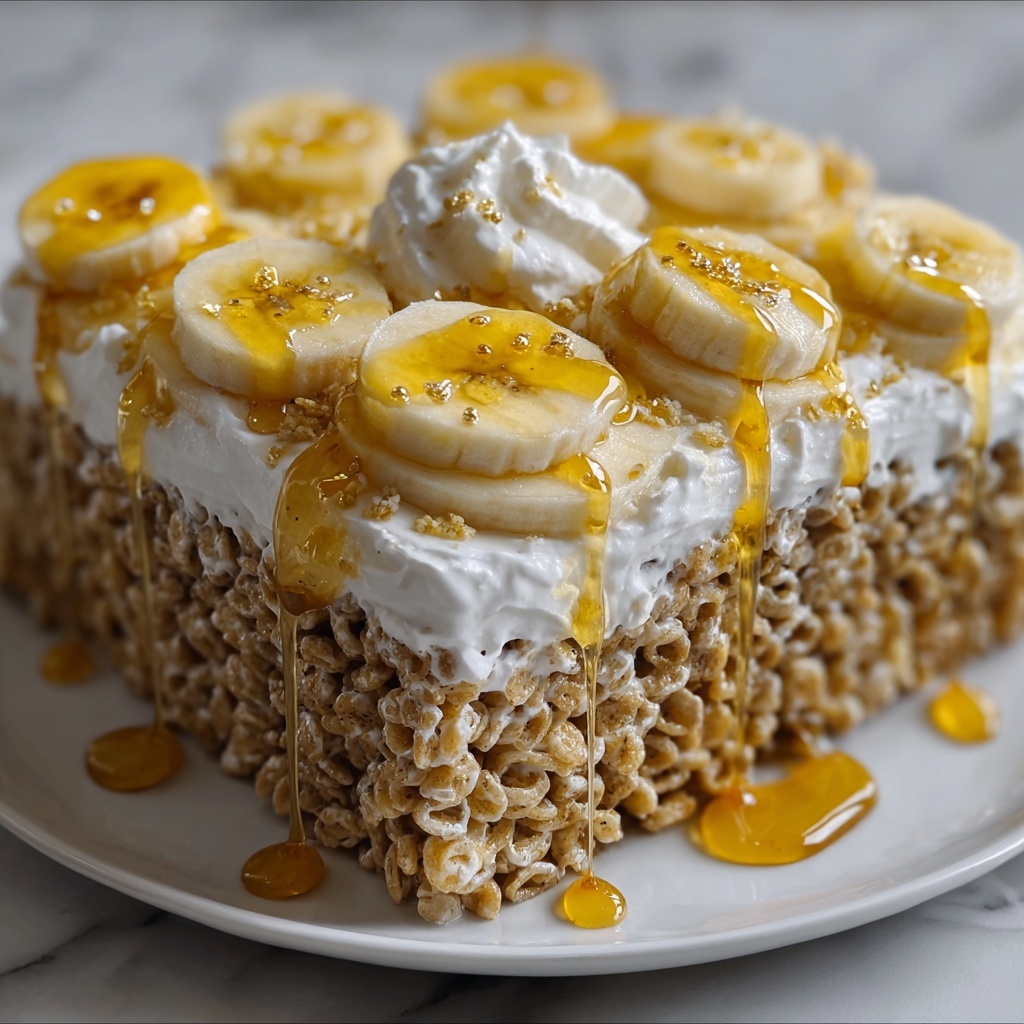 Banana Pudding Rice Krispies Assembly Recipe - Recipe Image