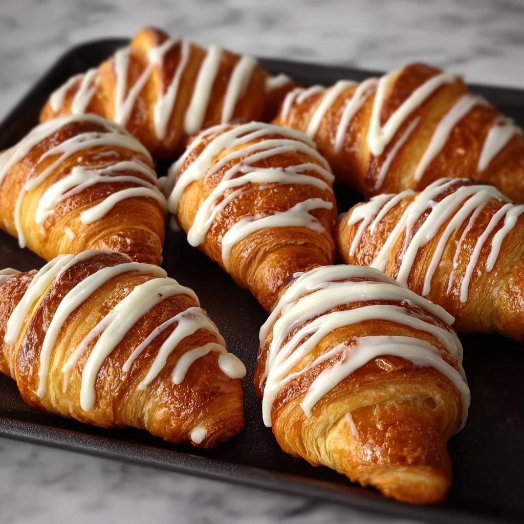 Pumpkin Pie Crescents with Maple Glaze Recipe - Recipe Image