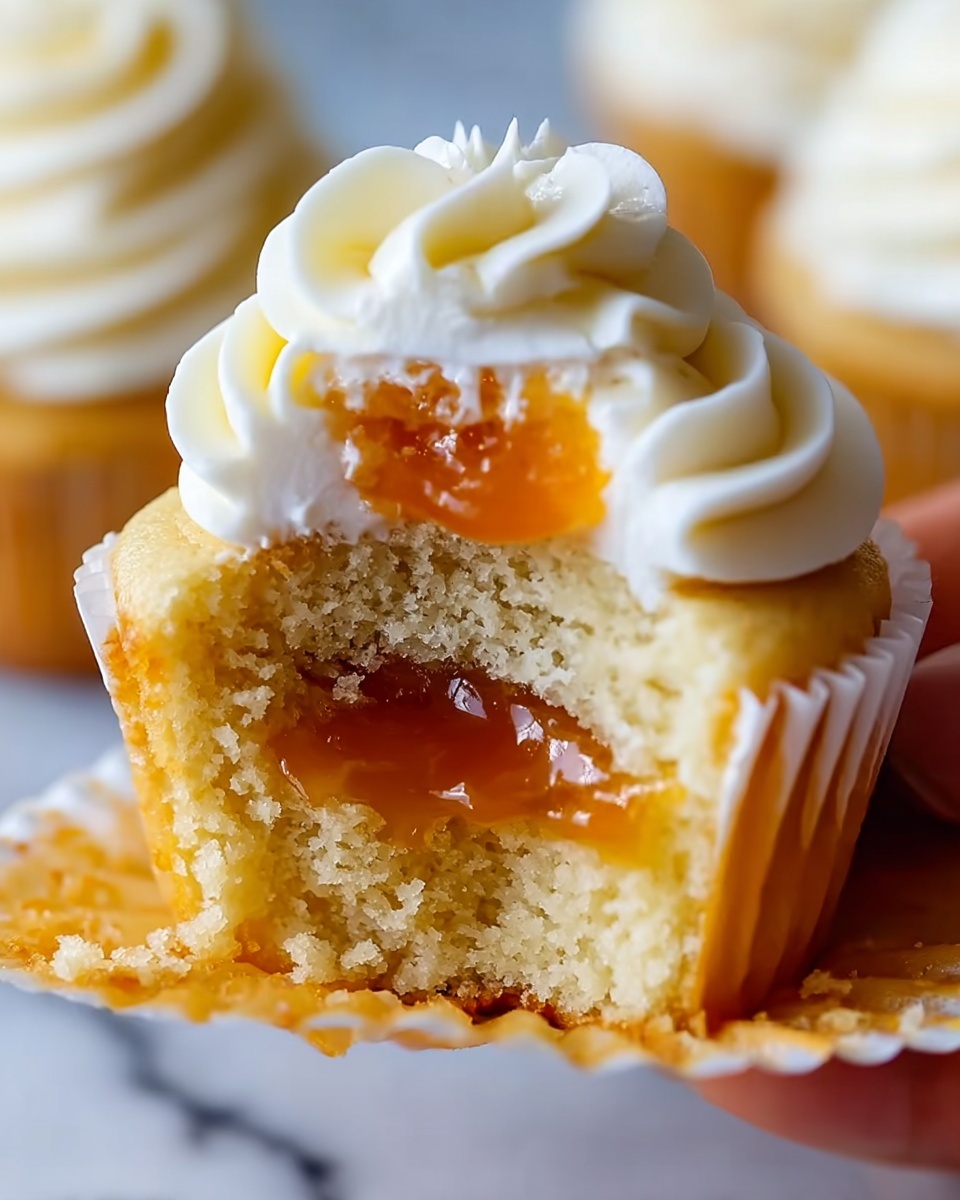 Honey Peach Cream Cheese Cupcakes Recipe - Recipe Image