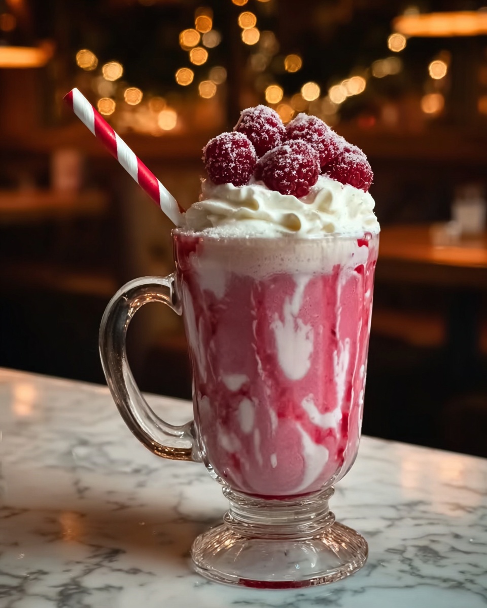 Candy Cane Christmas Punch Recipe - Recipe Image