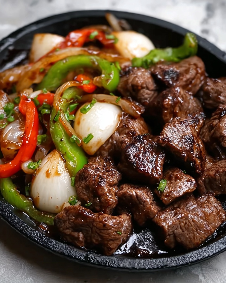 Sizzling Pepper Steak with Onions Recipe - Recipe Image