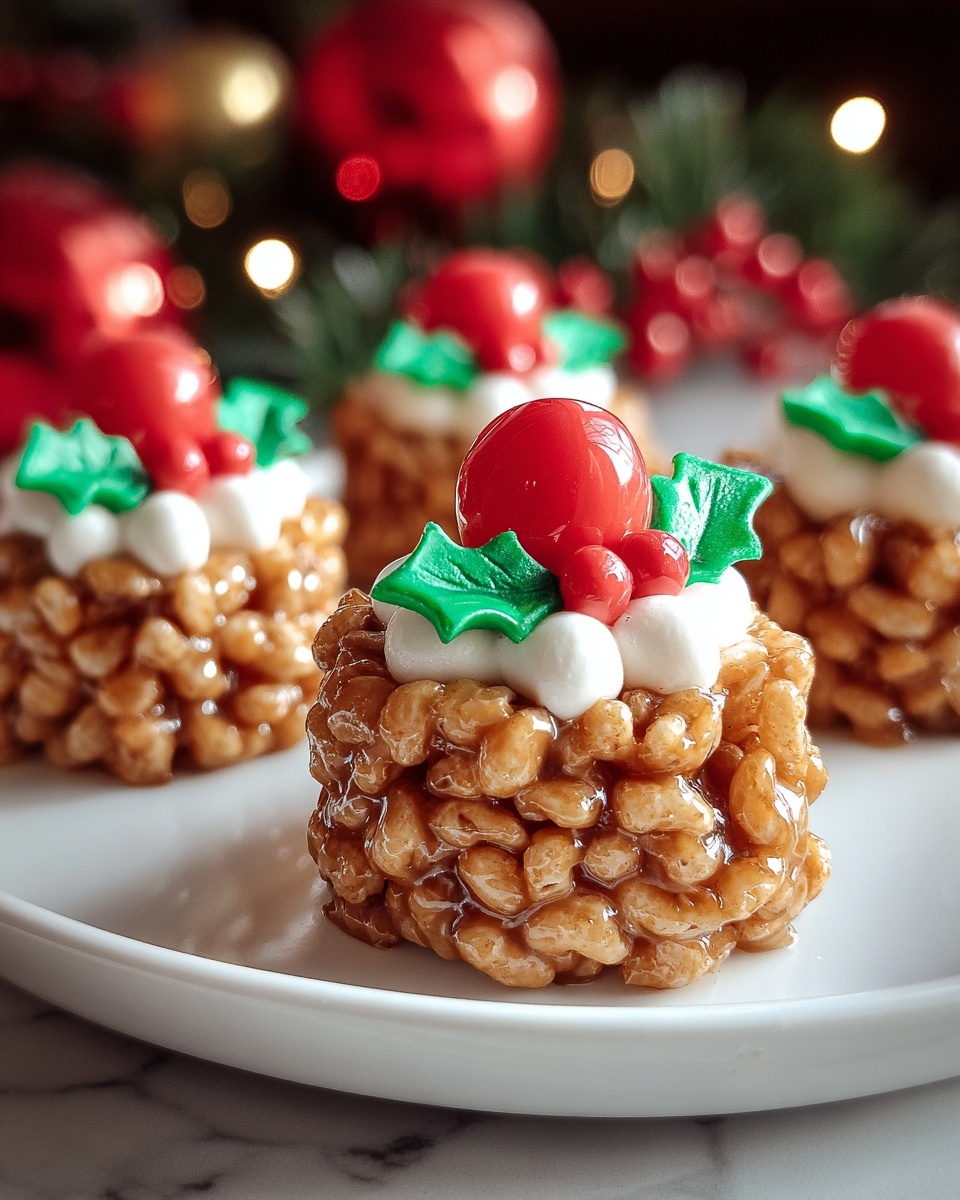 Rice Krispie Christmas Puddings Recipe - Recipe Image