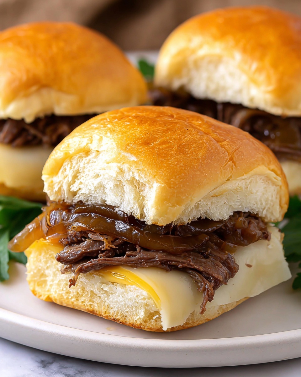 Philly Cheesesteak Sliders Recipe - Recipe Image