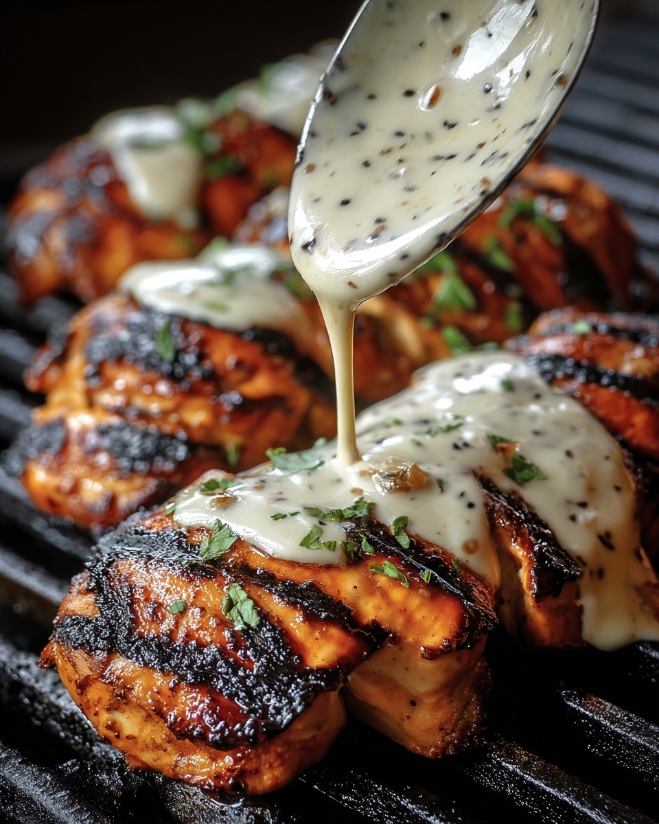 Cajun Grilled Chicken with Alabama White Sauce Recipe - Recipe Image