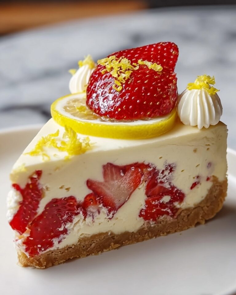Strawberry Lemon Cheesecake Recipe