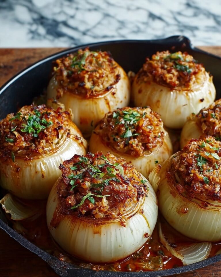 Greek Stuffed Onions (Salantourmasi) Recipe