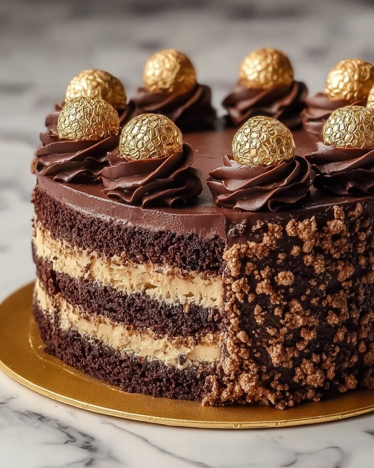 The BEST Ferrero Rocher Cake Recipe