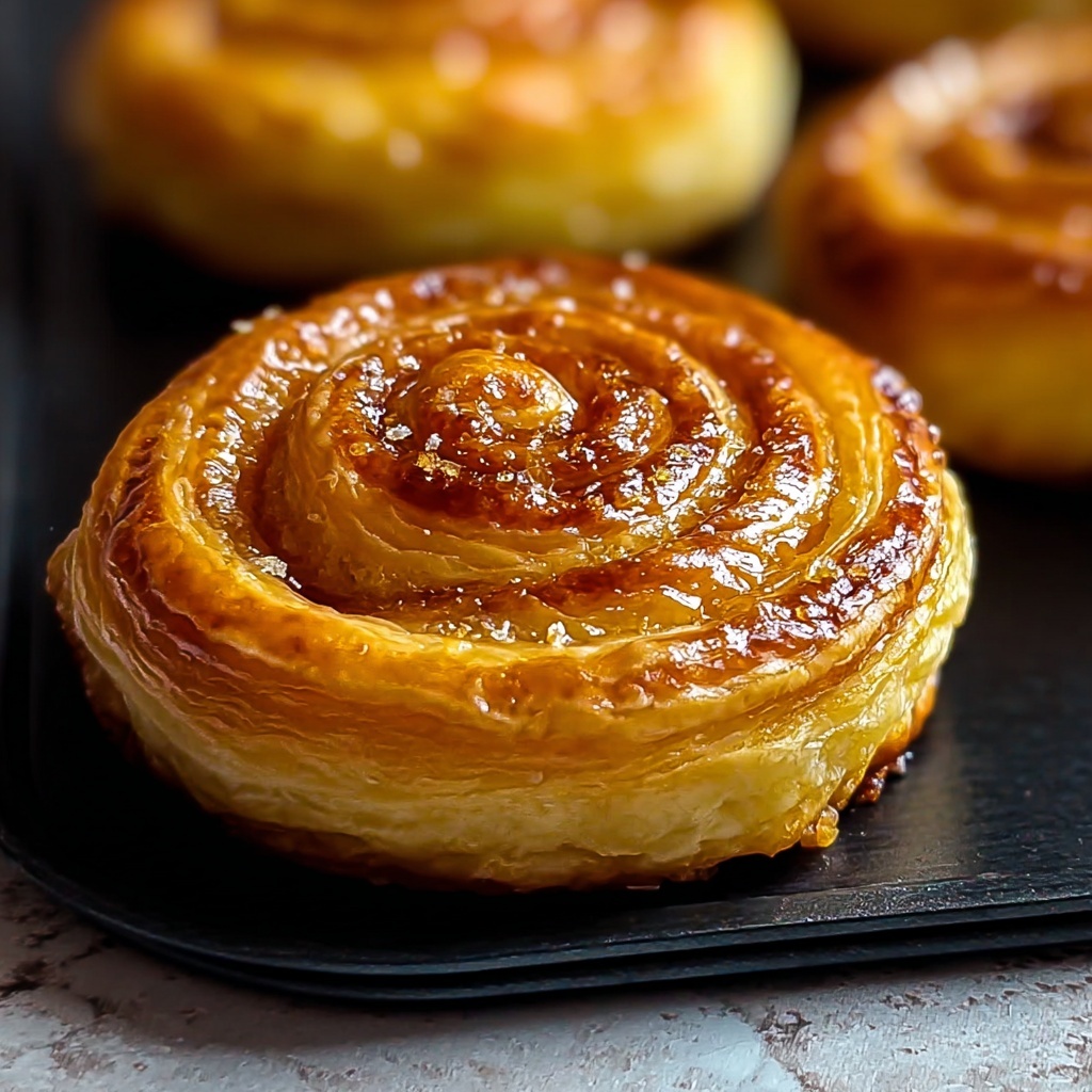 Breakfast Sausage and Cheddar Pastry Pinwheels Recipe - Recipe Image