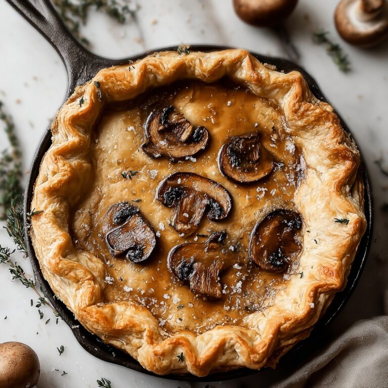 Creamy Mushroom Pot Pie with Flaky Crust Recipe