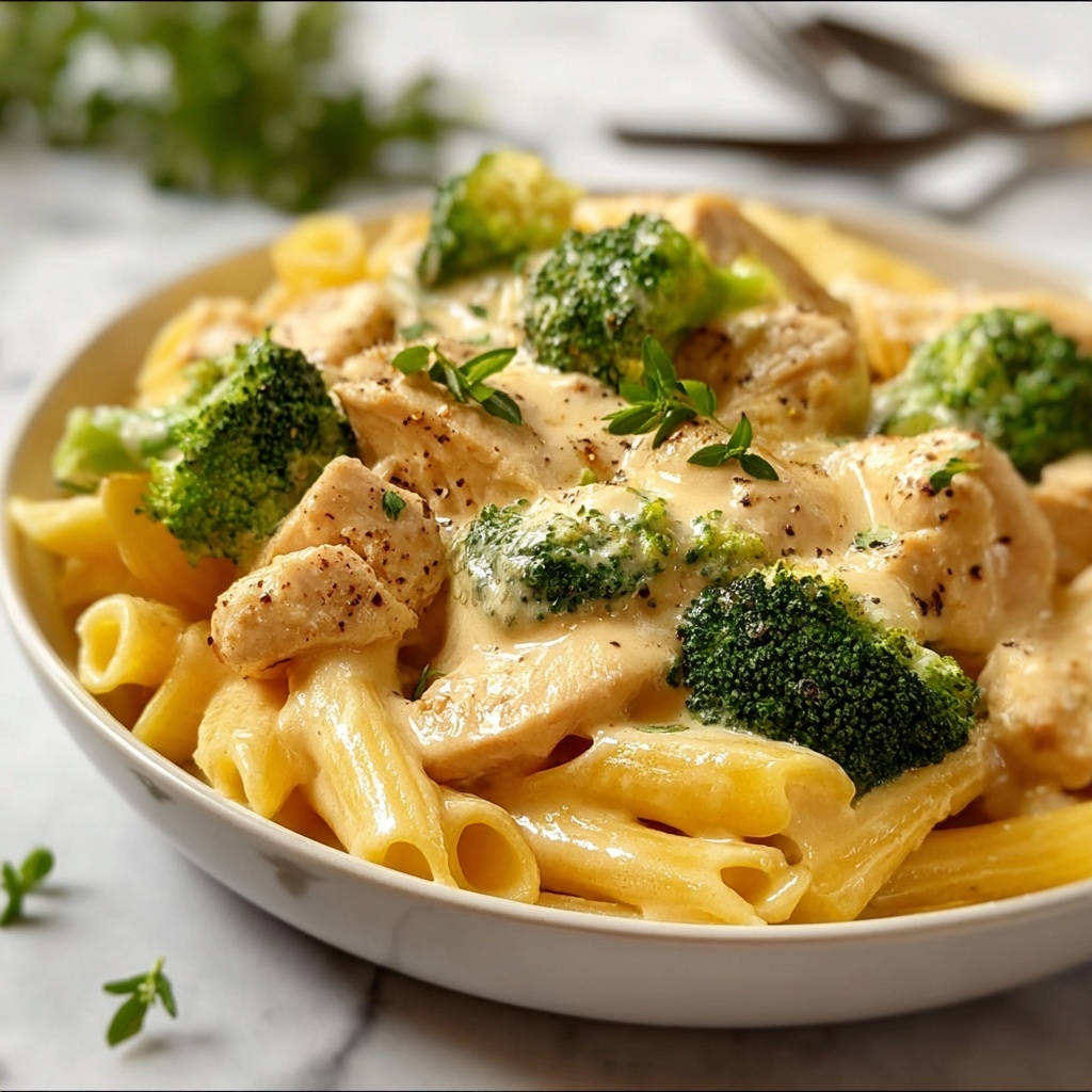 Creamy Broccoli and Chicken Penne Recipe - Recipe Image
