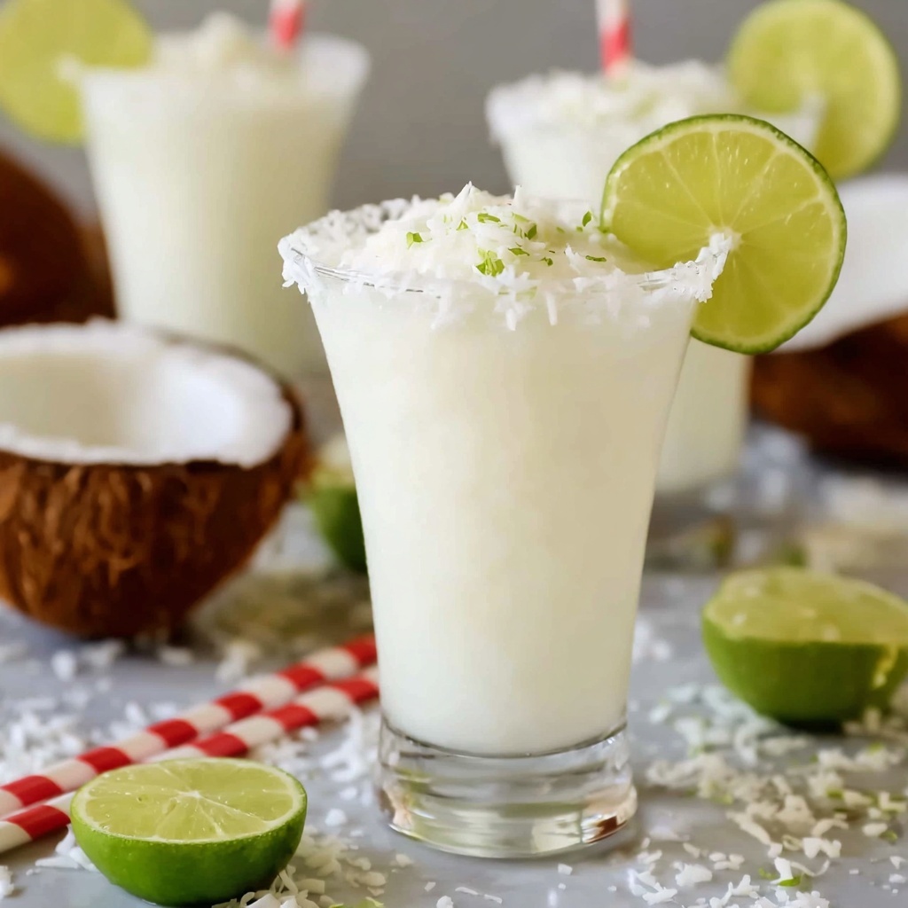 Coconut Lime Frozen Margaritas Recipe - Recipe Image