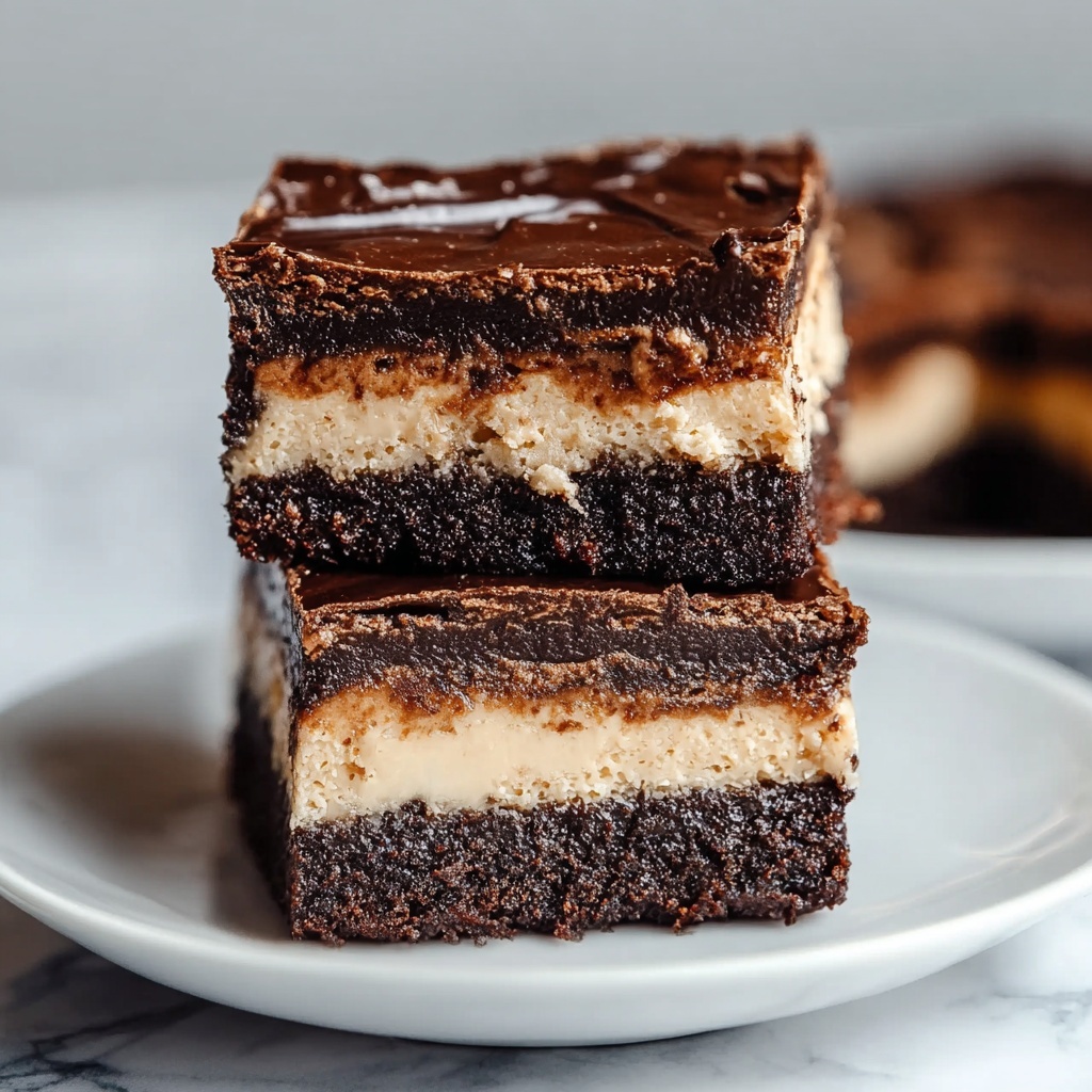 Caramel Cheesecake Nutella Brownies Recipe - Recipe Image
