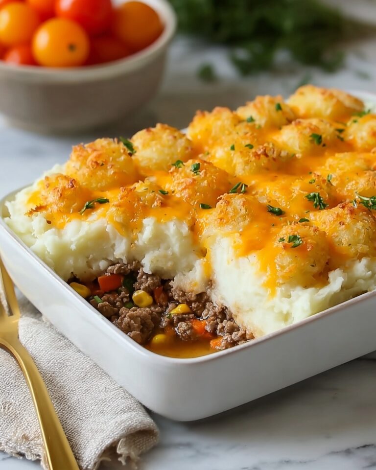 Shepherd’s Pie Tater Tot Casserole Recipe