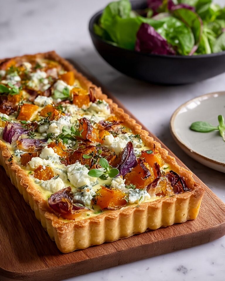 Sweet Potato, Feta & Caramelised Onion Tart Recipe